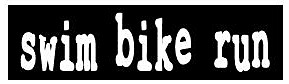 Swim Bike Run Bumpersticker