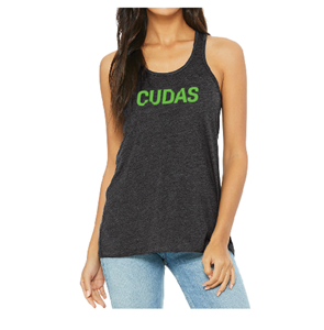 Broadstone Barracudas Flowy Racerback Tank with CUDAS Logo