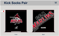 CCA Marlins Custom Kick Socks Pair