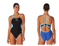 Calhoun Blue Barracudas Female Flyback Suit w/Logo