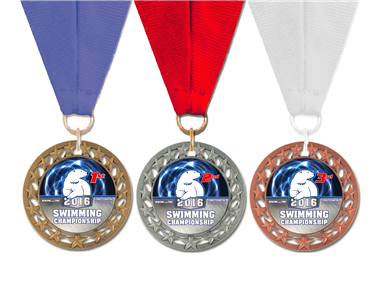 Custom Team Medals with Neck Ribbon