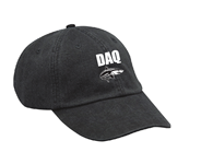 DAQ Black Baseball Cap w/Logo