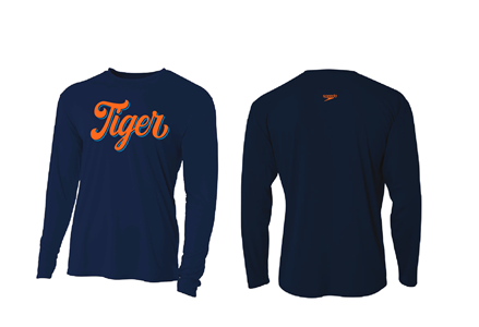 Memphis Tiger Dri-Fit Navy LS Shirt