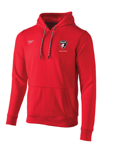 PASA Red Fleece Hoodie Sweatshirt w/Logo