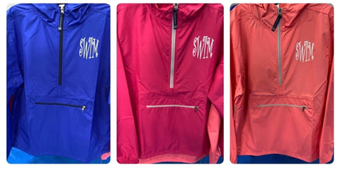 Pack and Go Pullover with "SWIM" Logo