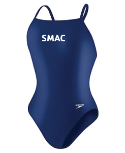 SMAC Lycra Female Flyback-Navy w/logo