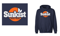 Sunkist Textured 3D Design Hoodie