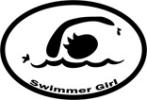 Swimmer Girl Decal